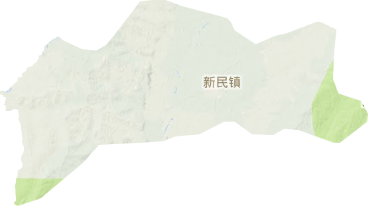 新民鎮(zhèn)地形圖