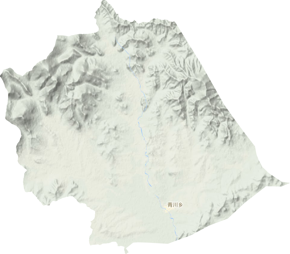 青川鄉(xiāng)地形圖