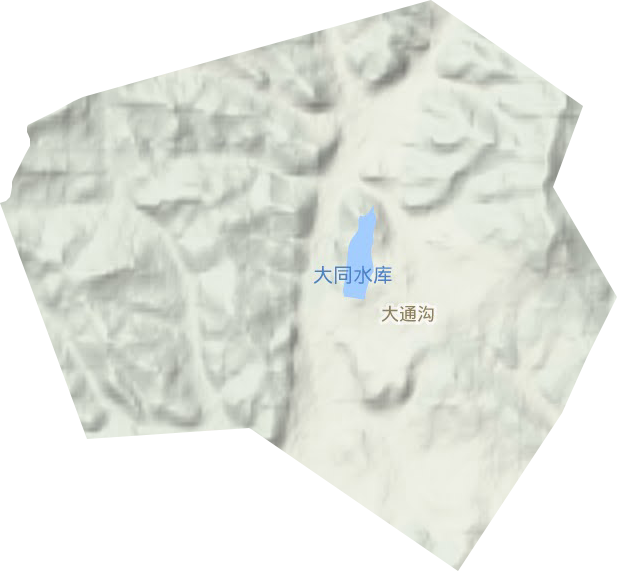 大通溝街道地形圖