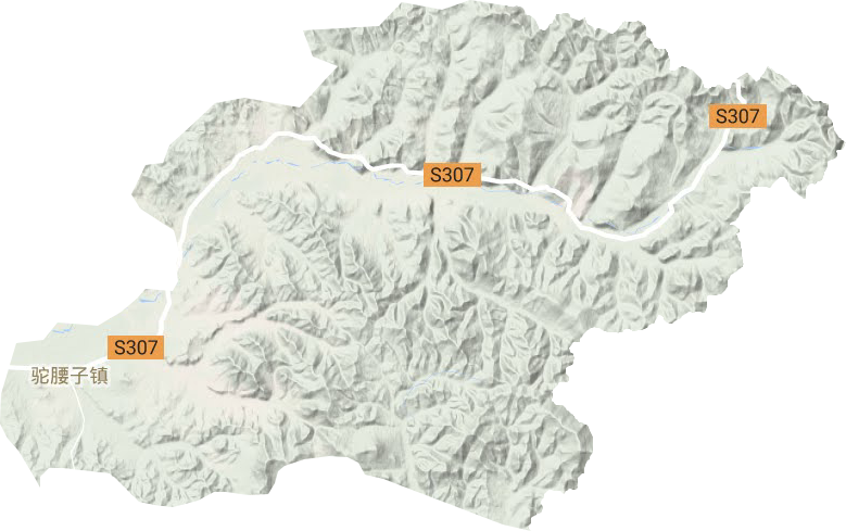 駝腰子鎮(zhèn)地形圖