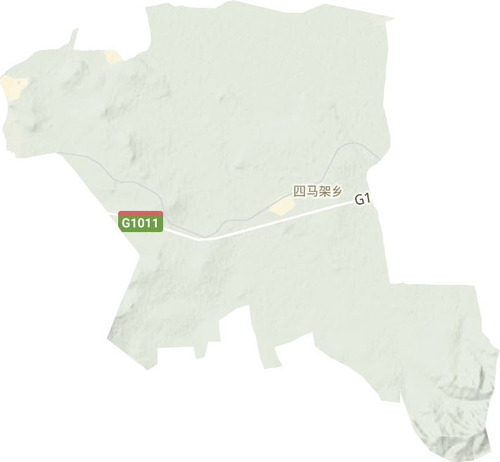 四馬架鎮(zhèn)地形圖