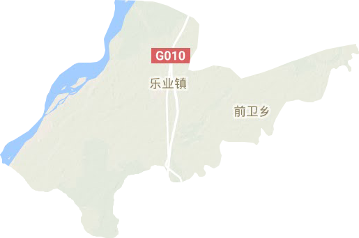 樂業鎮地形圖