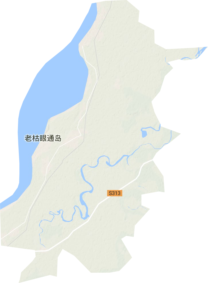 三村鎮(zhèn)地形圖
