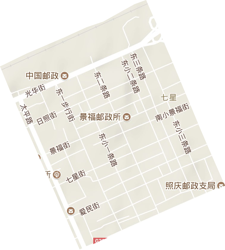 七星街道地形圖