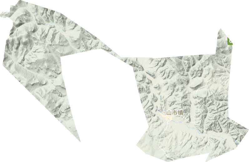 山市鎮(zhèn)地形圖