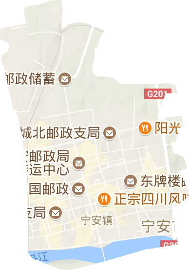城區(qū)街道地形圖