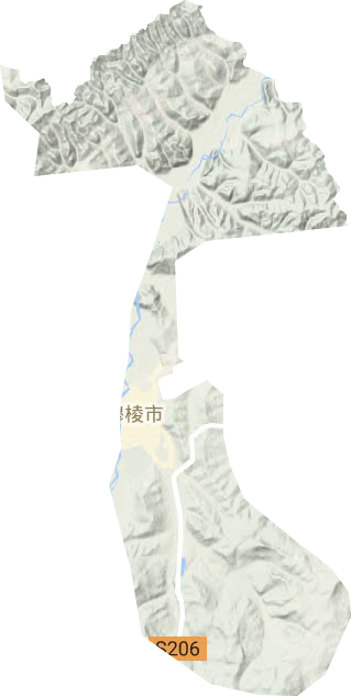 八面通鎮地形圖