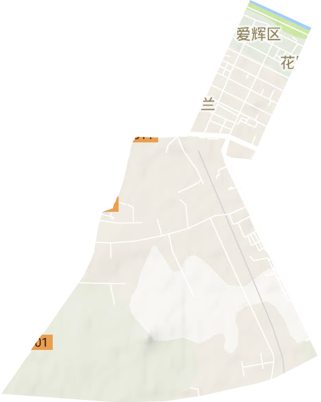 興安街道地形圖