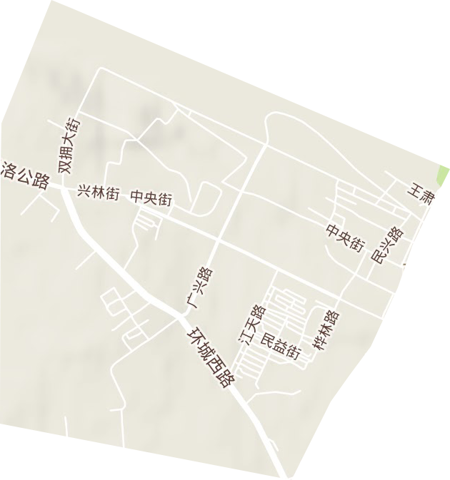 西興街道地形圖