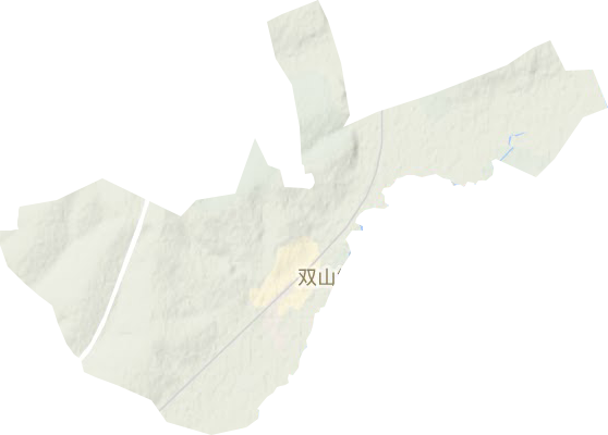 雙山鎮地形圖