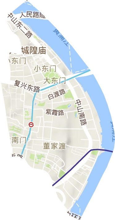 小東門街道地形圖