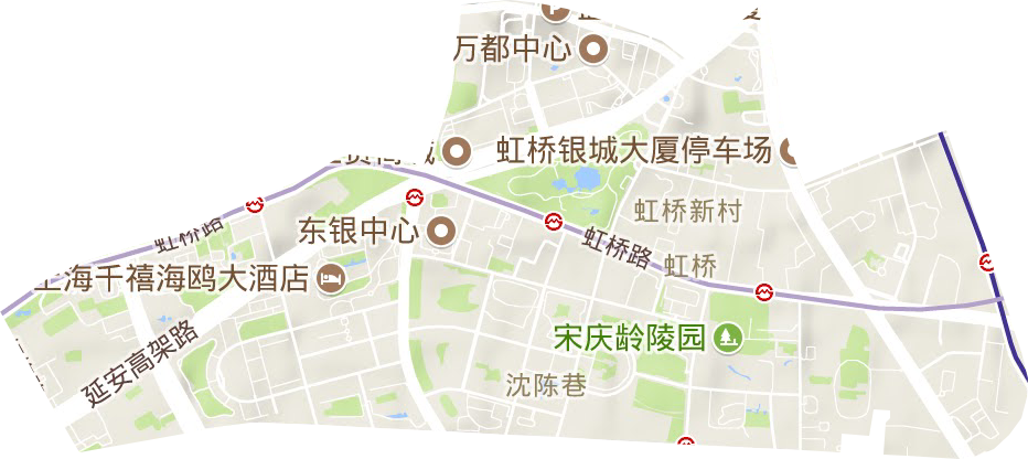 虹橋街道地形圖