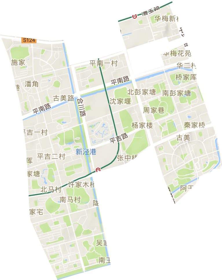 古美街道地形圖