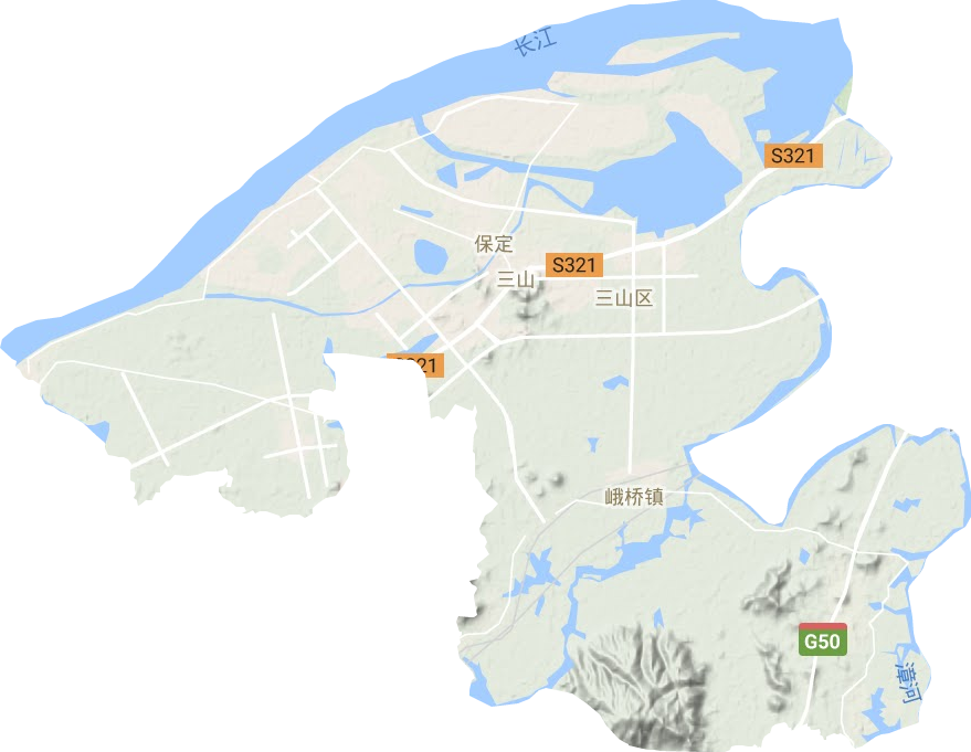 三山區地形圖