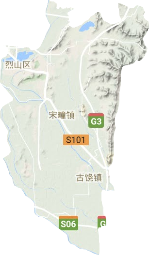 烈山區地形圖