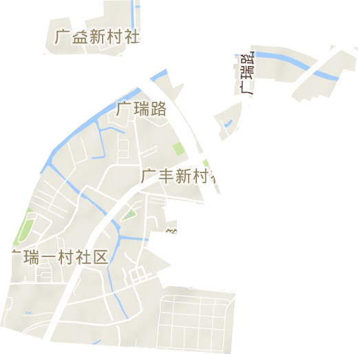 廣瑞路街道地形圖