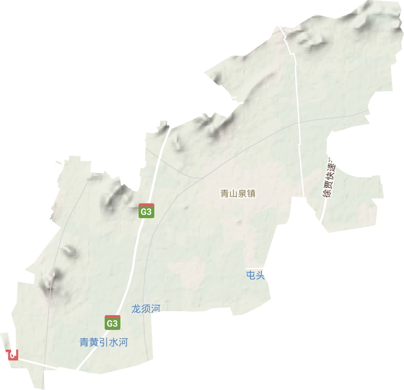 青山泉鎮地形圖