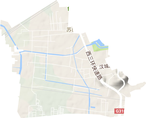 蘇山街道地形圖