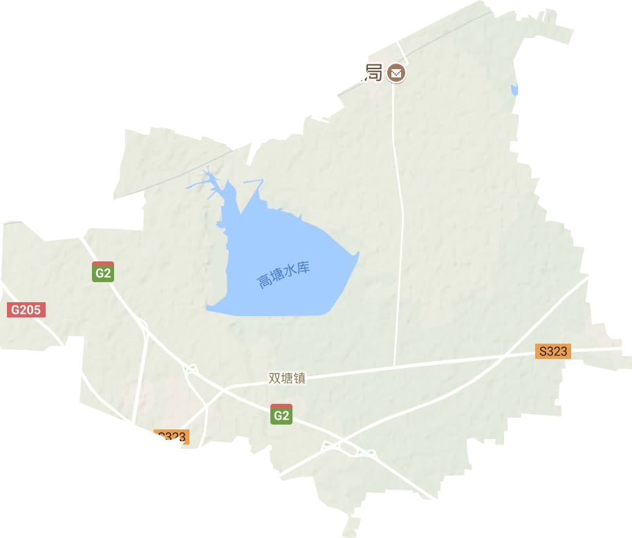 雙塘鎮地形圖