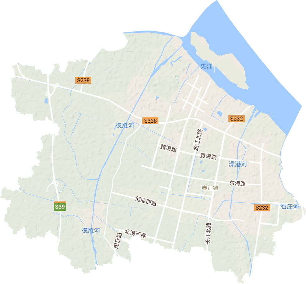 春江鎮地形圖