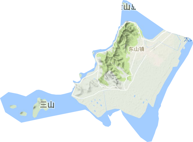 東山鎮地形圖