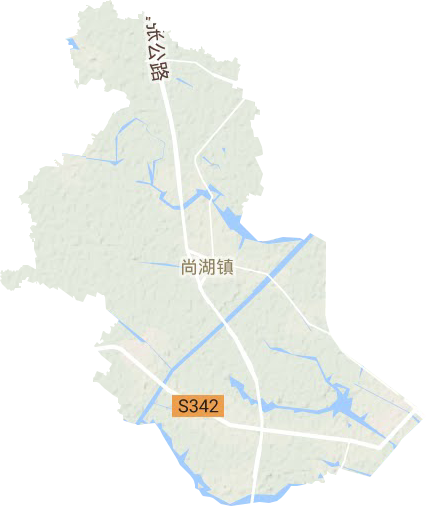 尚湖鎮(zhèn)地形圖