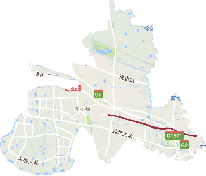 花橋鎮地形圖