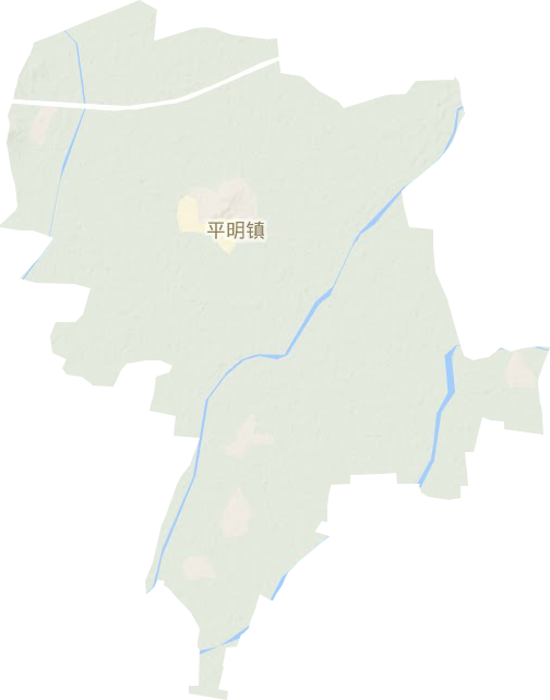 平明鎮(zhèn)地形圖
