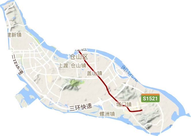 倉山區地形圖
