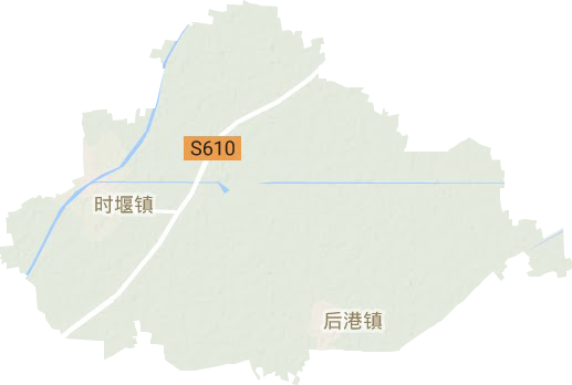 時(shí)堰鎮(zhèn)地形圖