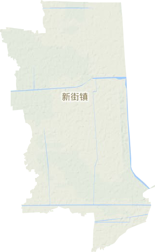 新街鎮地形圖