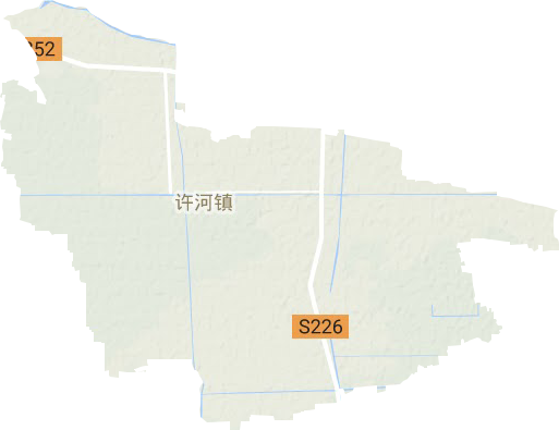 許河鎮地形圖