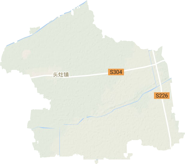 頭灶鎮(zhèn)地形圖
