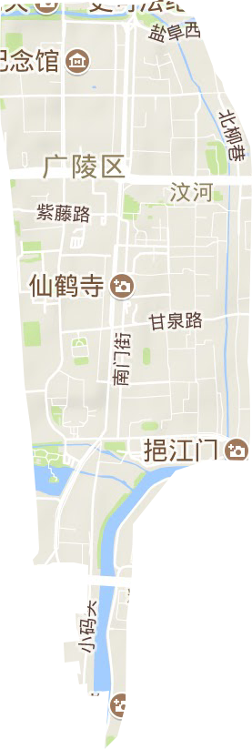 汶河街道地形圖
