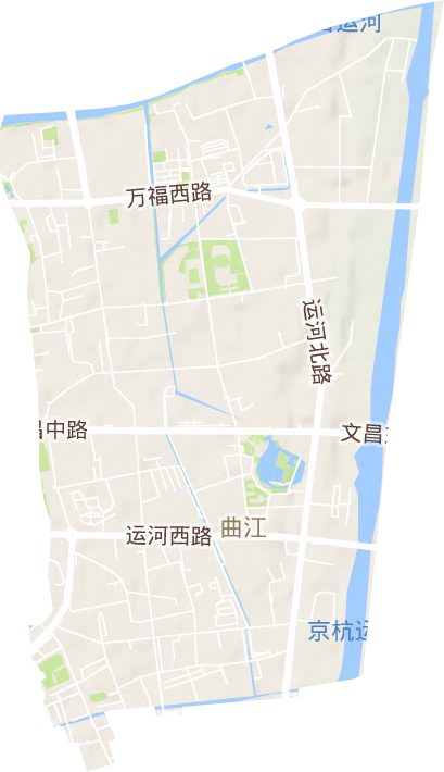 曲江街道地形圖