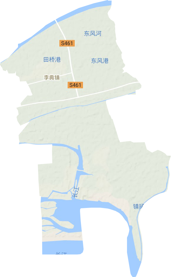 李典鎮地形圖