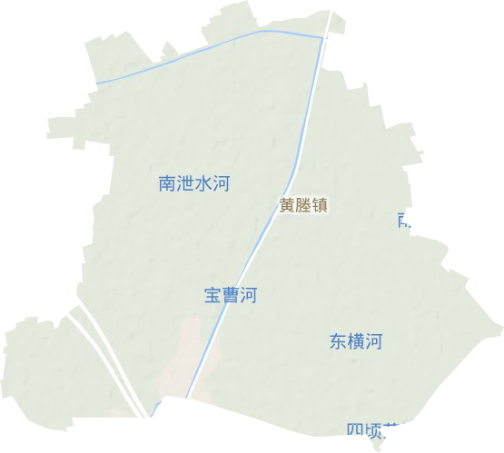 黃塍鎮(zhèn)地形圖