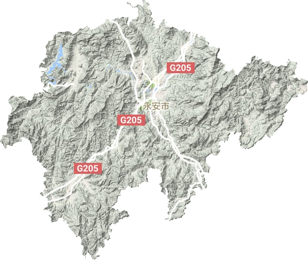 永安市地形圖