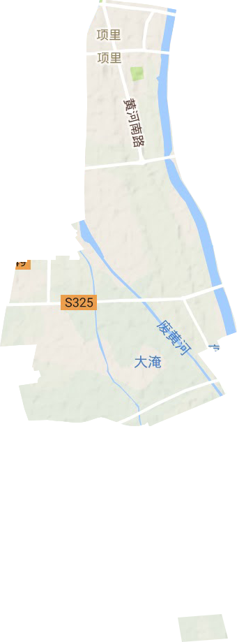 項里街道地形圖