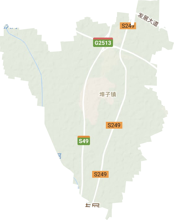 埠子鎮地形圖