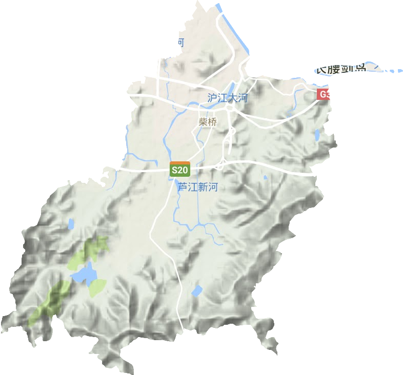 柴橋街道地形圖
