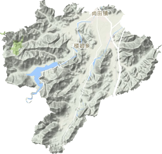 尚田鎮地形圖