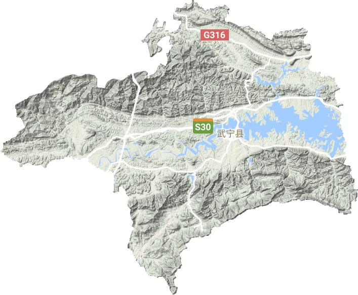 武寧縣地形圖