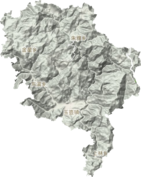 玉壺鎮(zhèn)地形圖