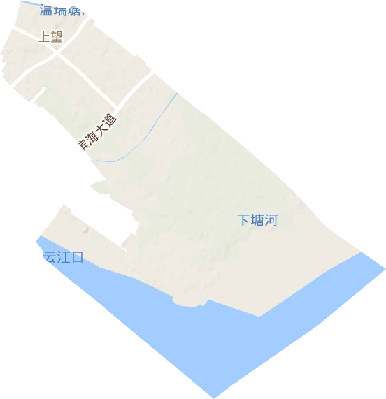 上望街道地形圖