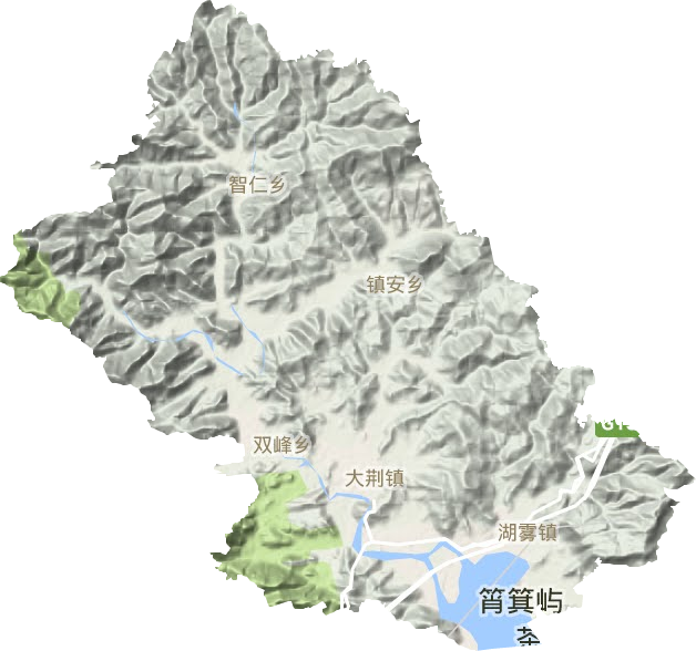 大荊鎮地形圖