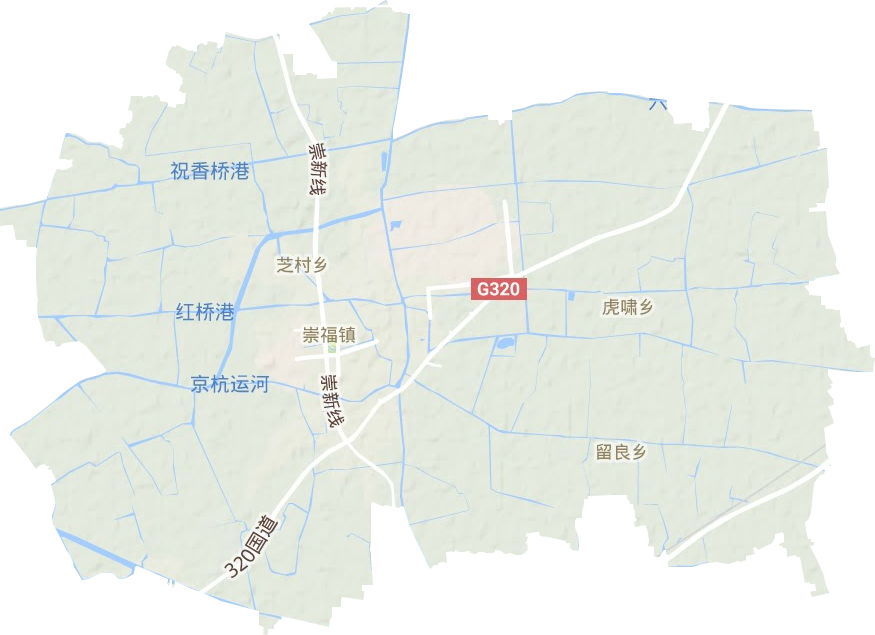 崇福鎮地形圖