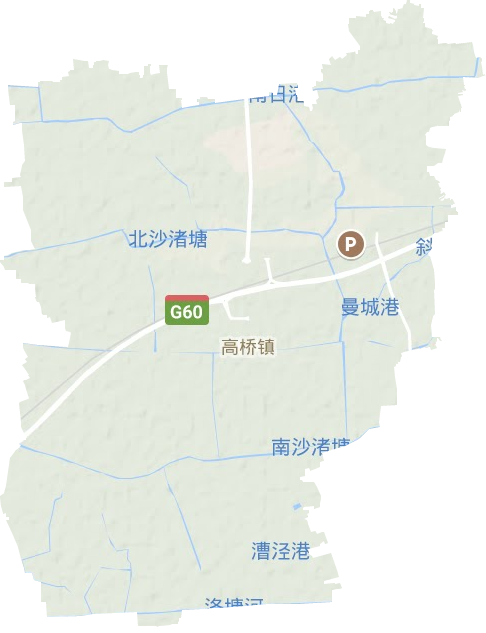 高橋鎮(zhèn)地形圖