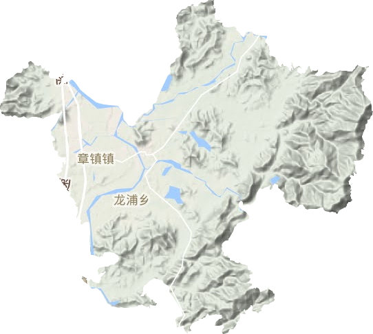 章鎮鎮地形圖