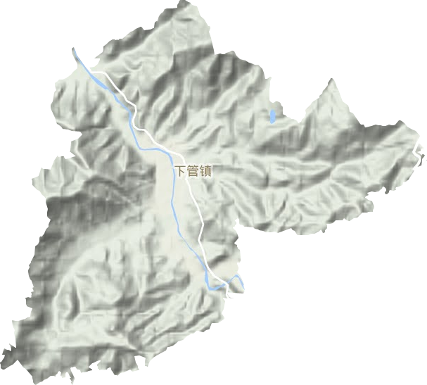 下管鎮地形圖